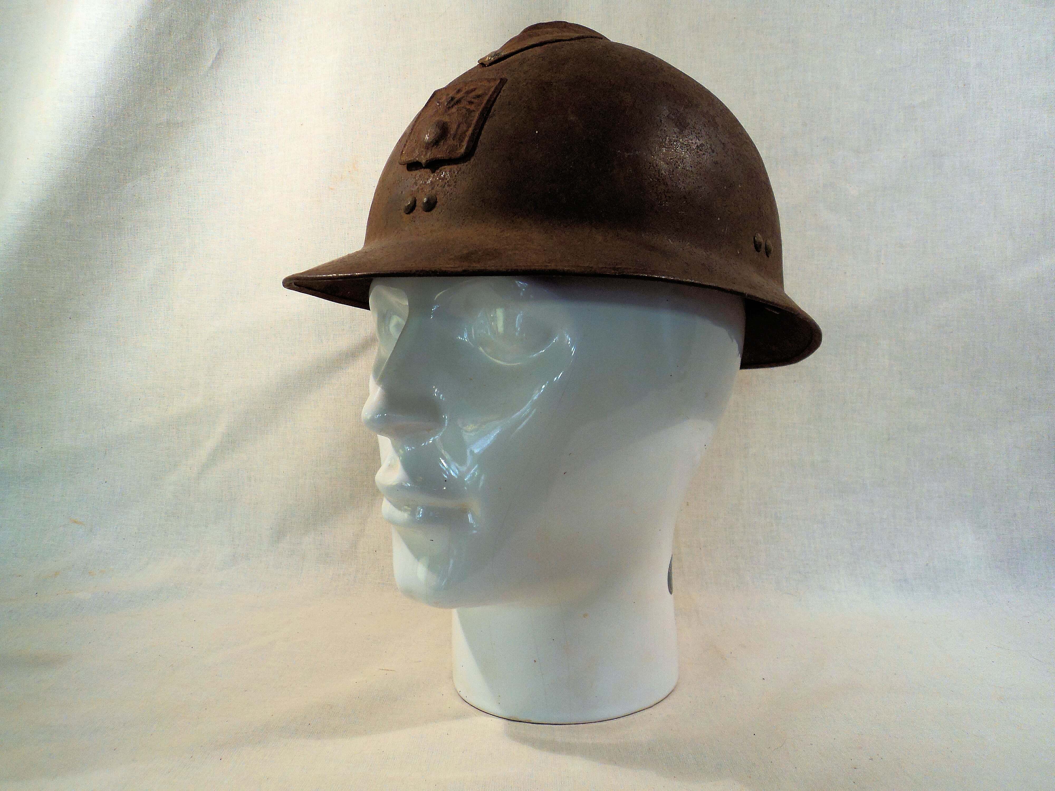 Franse helm burgerbescherming uit de tweede wereldoorlog