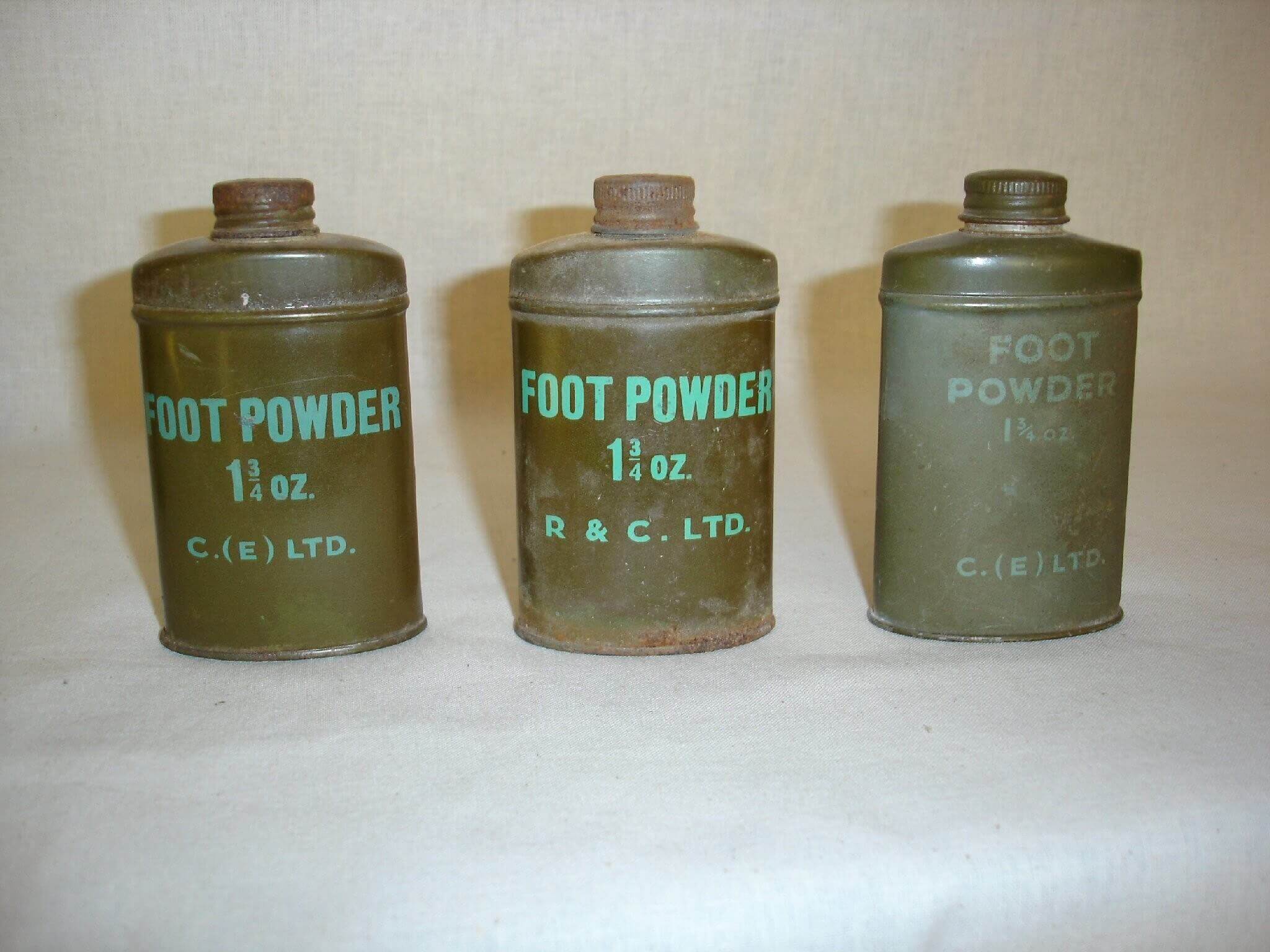Footpowder uit de tweede wereldoorlog